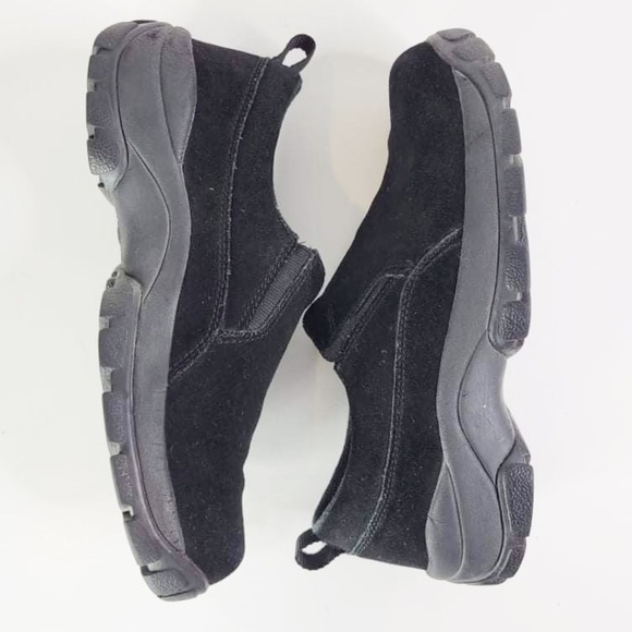 Lands End Insulated All Weather Suede Black Moc Slip On Shoe Size 6 Women’s - Picture 4 of 8